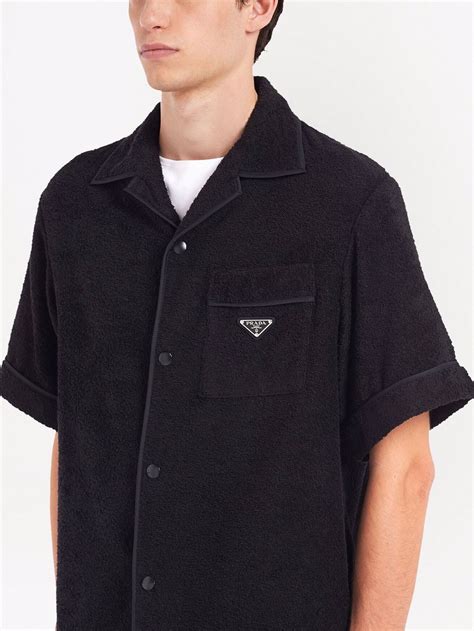 Prada Towelling Bowling Shirt